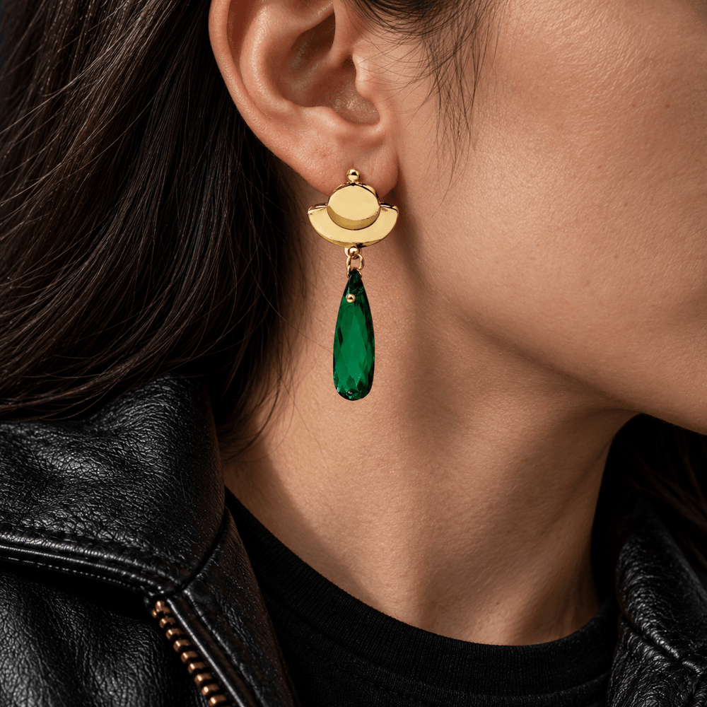 Maomao's Green Drop Earrings - The Apothecary Diaries - craftedbykaiyo