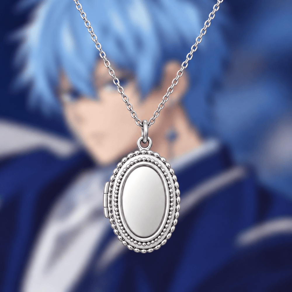 Lance Crown Locket Necklace - Mashle - craftedbykaiyo