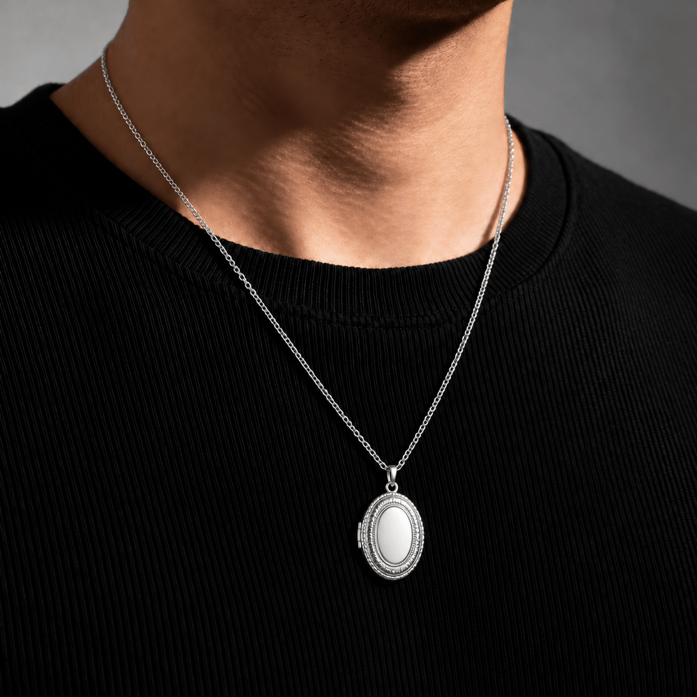 Lance Crown Locket Necklace - Mashle - craftedbykaiyo