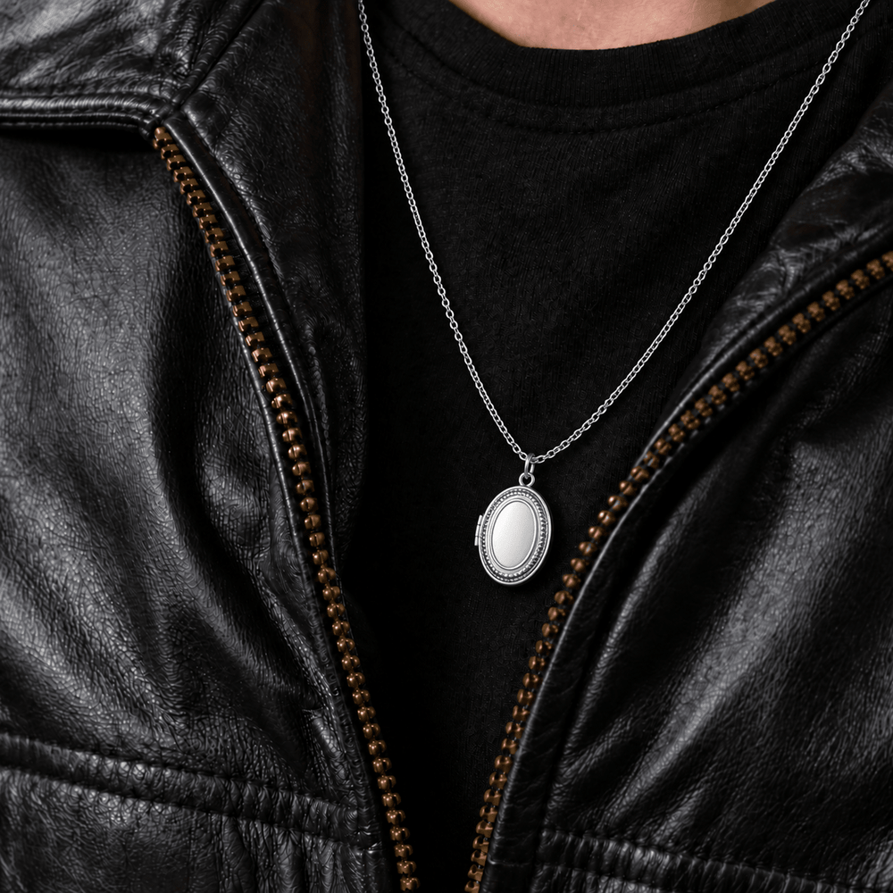 Lance Crown Locket Necklace - Mashle - craftedbykaiyo