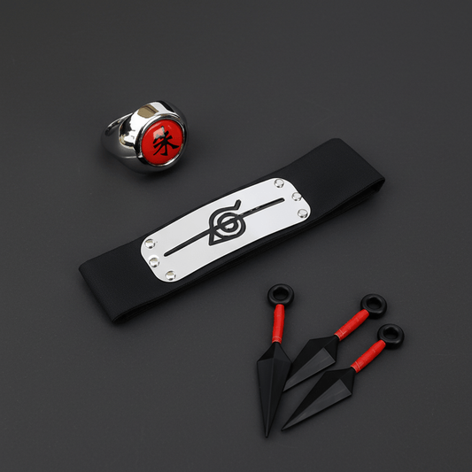 Akatsuki Robe Set Accessories - craftedbykaiyo
